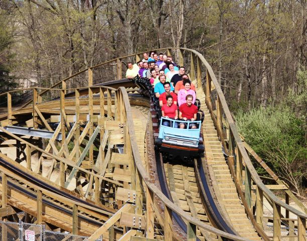 Taking on Mystic Timbers at Kings Island Ohio s Largest Playground